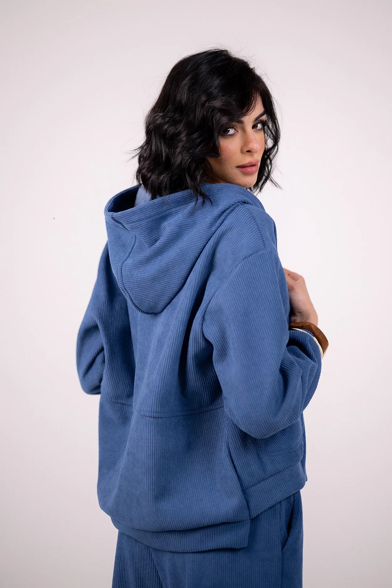 Textured Zip Hoodie