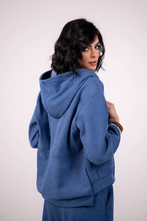Textured Zip Hoodie