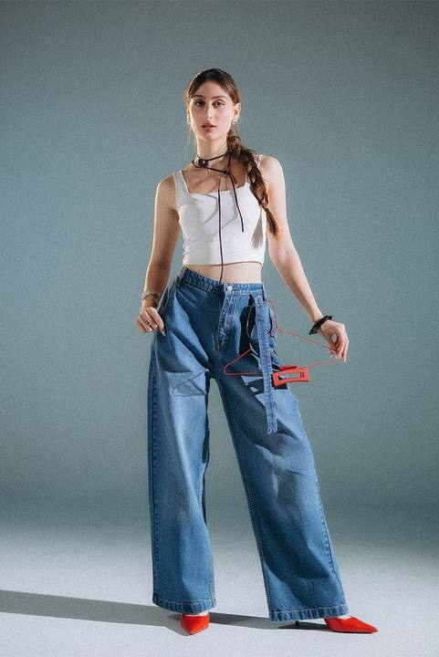 Light Wash Denim Pants