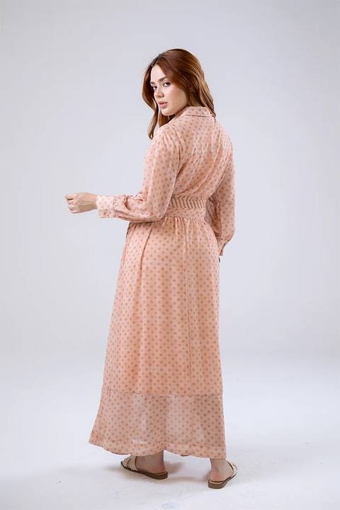 Polka Dot Wrap Maxi Dress