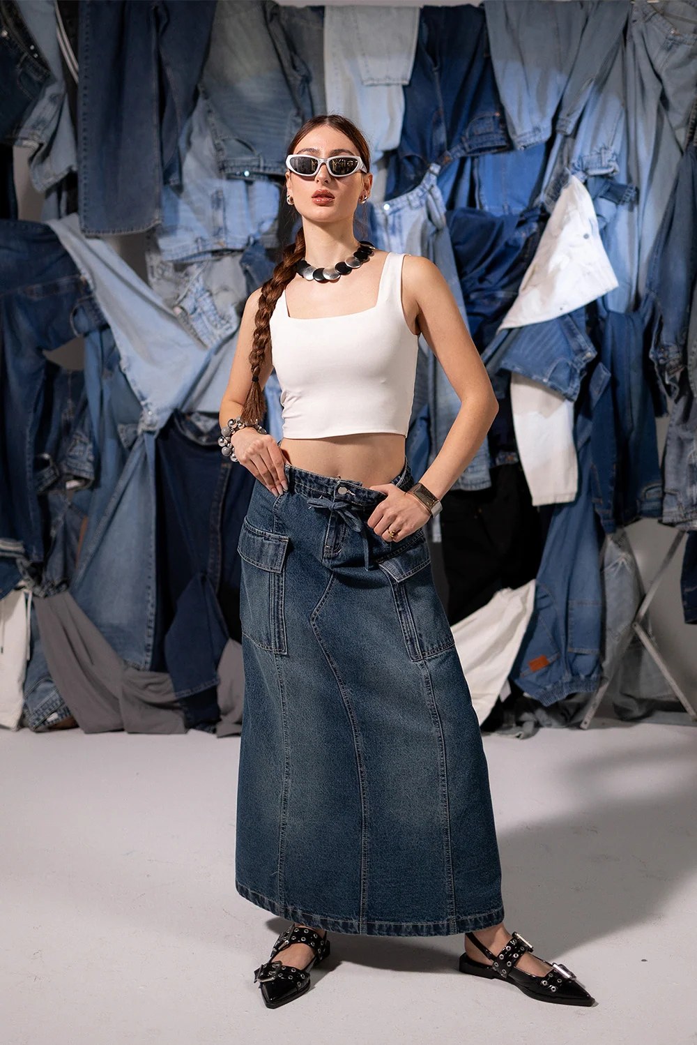 Denim skirt