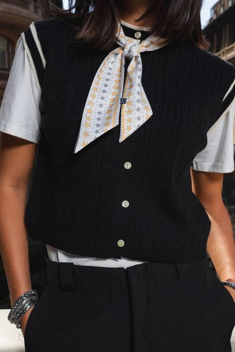 Cable-Knit Vest