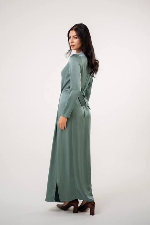 Satin Twist Maxi Dress