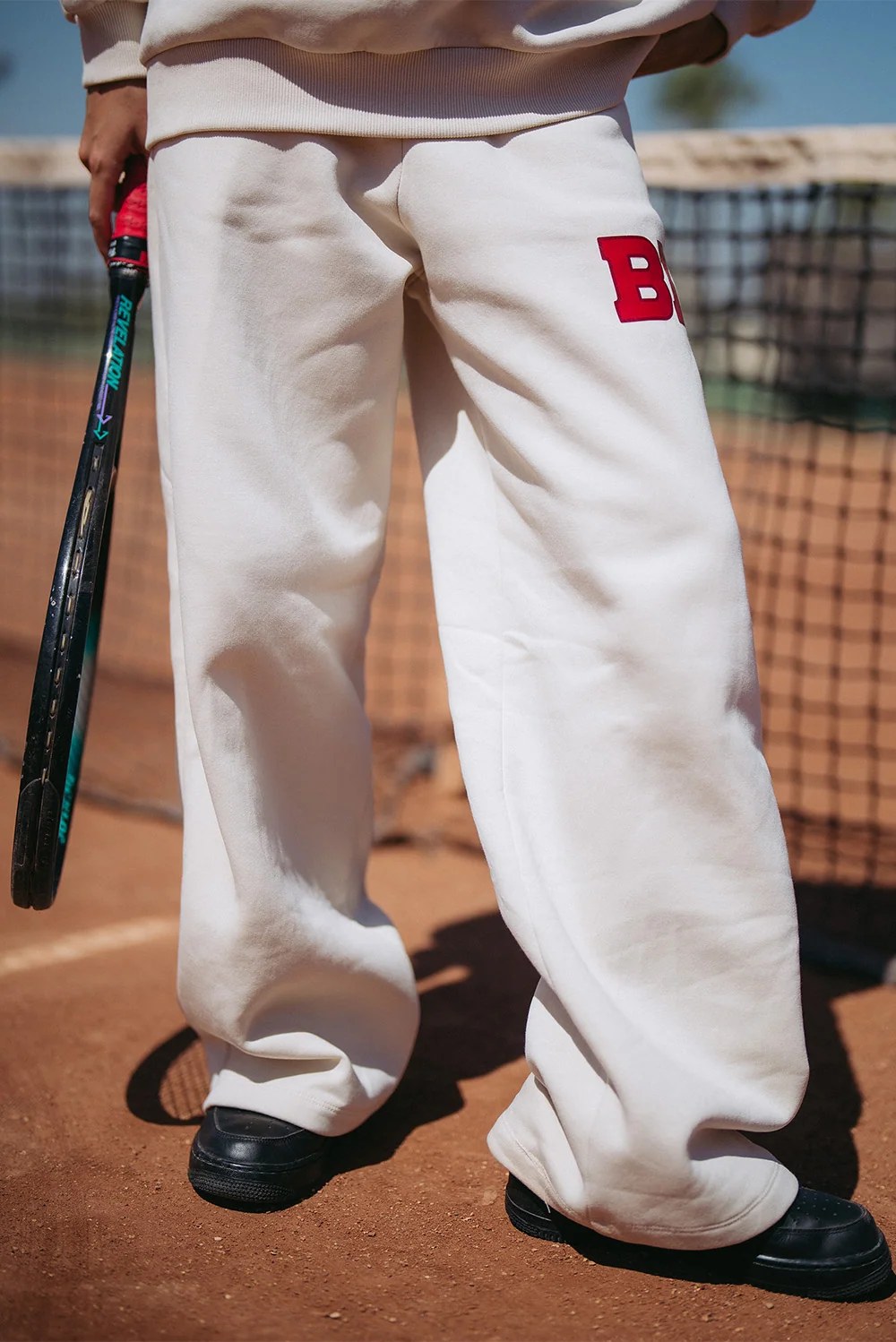 Wide-Leg Sweatpants