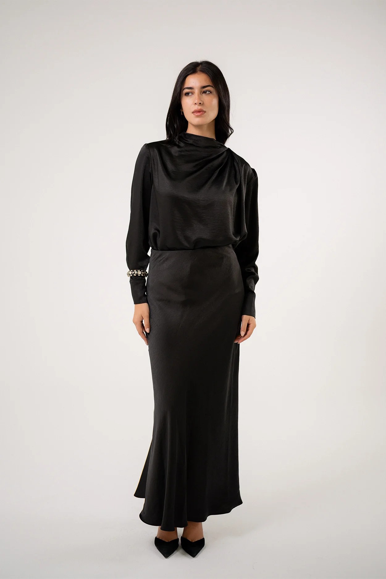 Satin Maxi Skirt