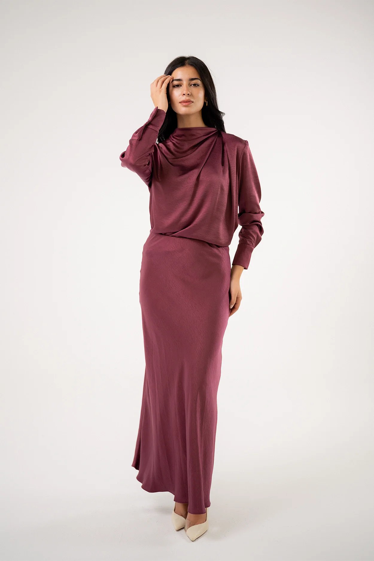 Satin Maxi Skirt