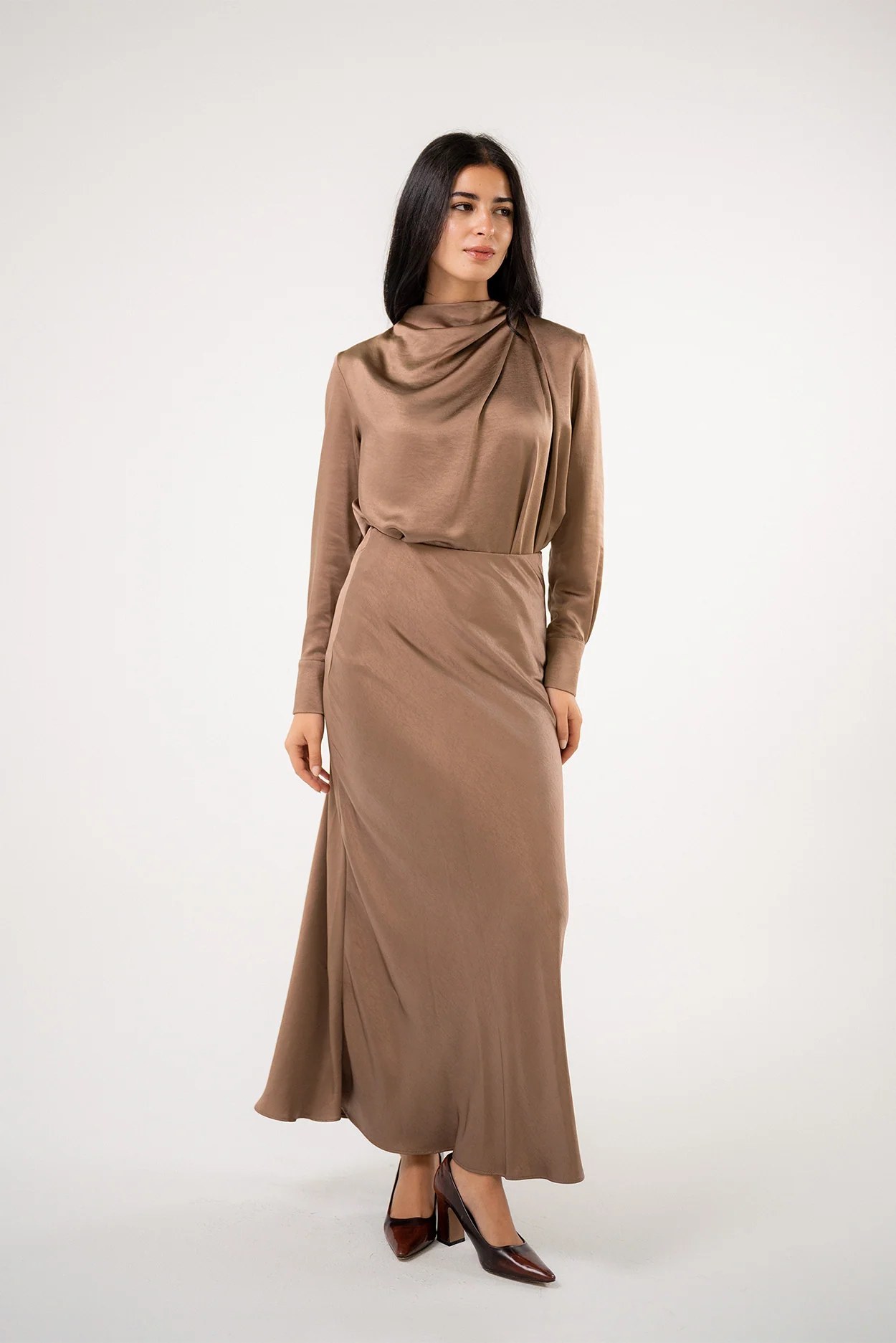 Satin Maxi Skirt