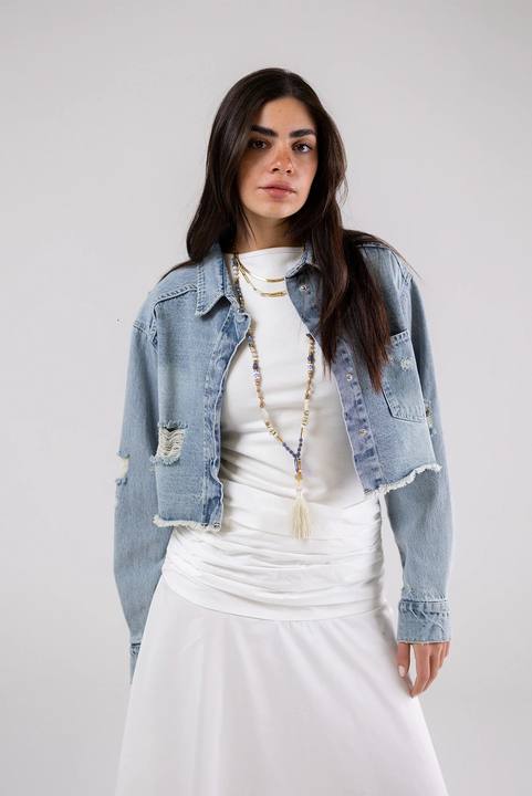 Cropped Denim Jacket