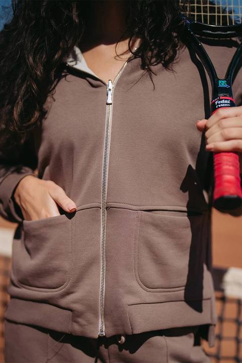 Double face Zip-Up Hoodie
