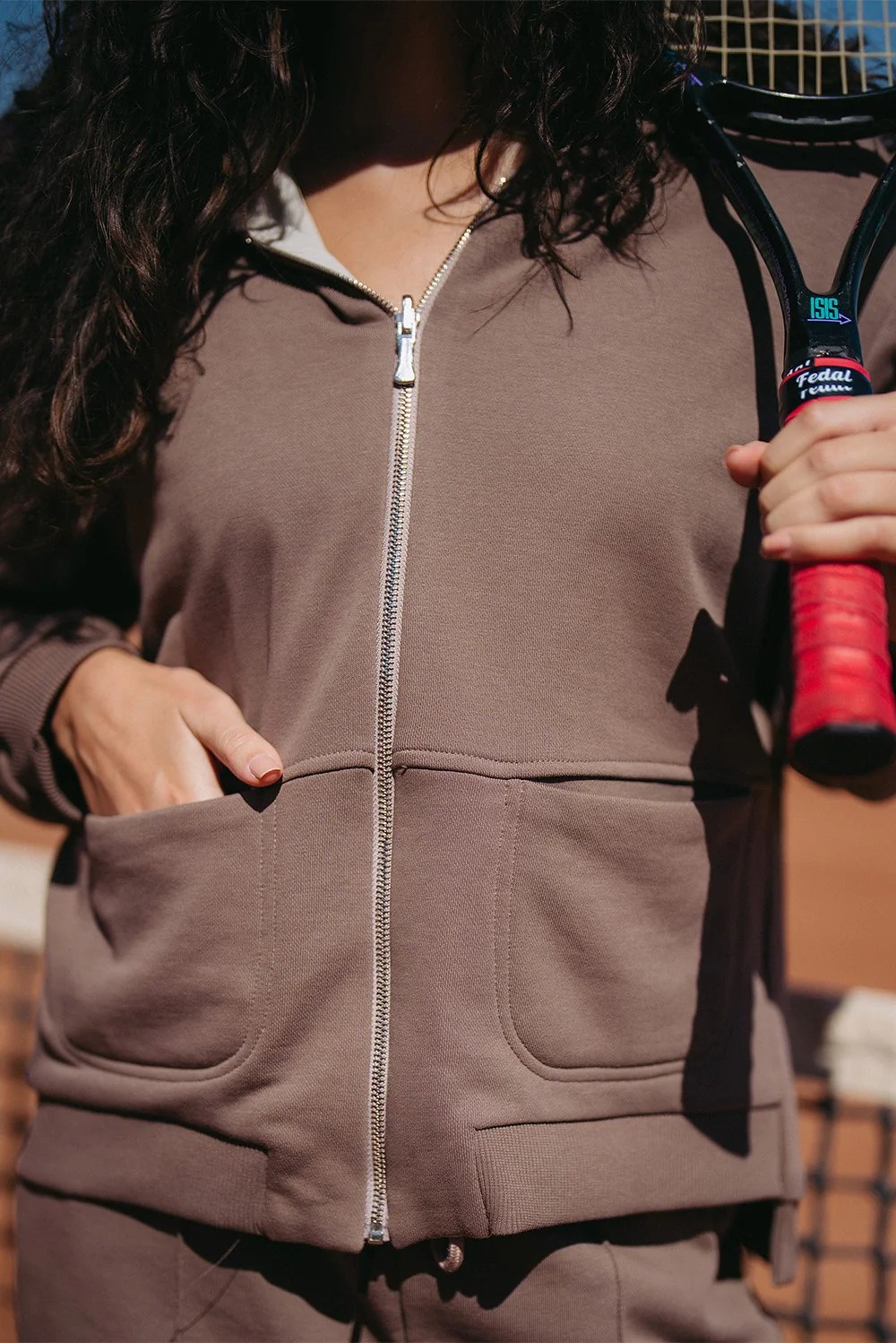 Double face Zip-Up Hoodie