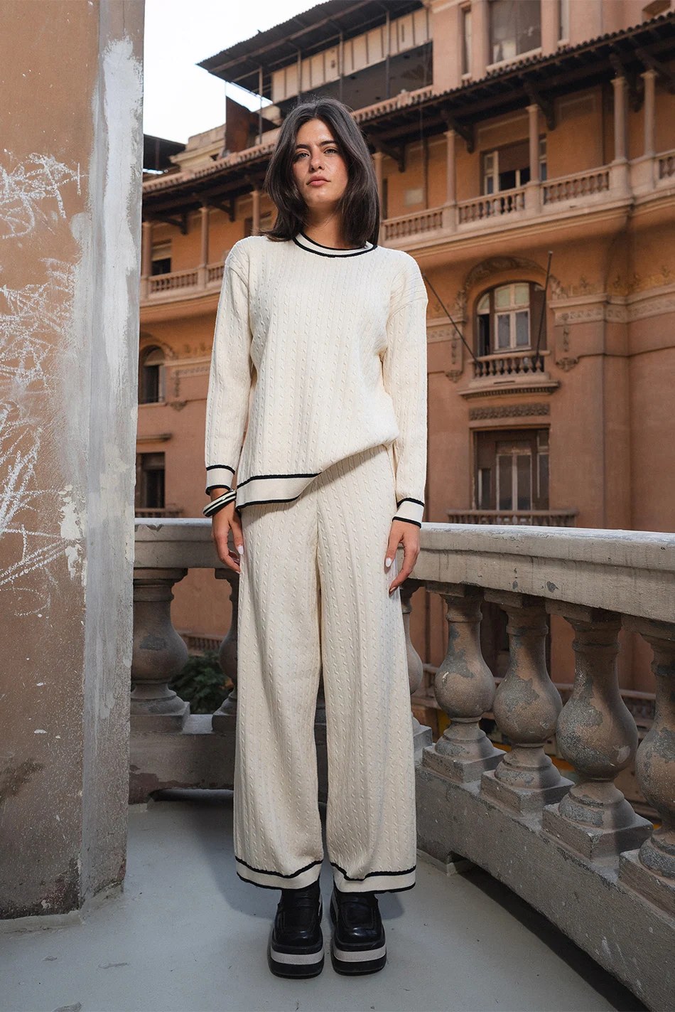 Textured Knit Pullover