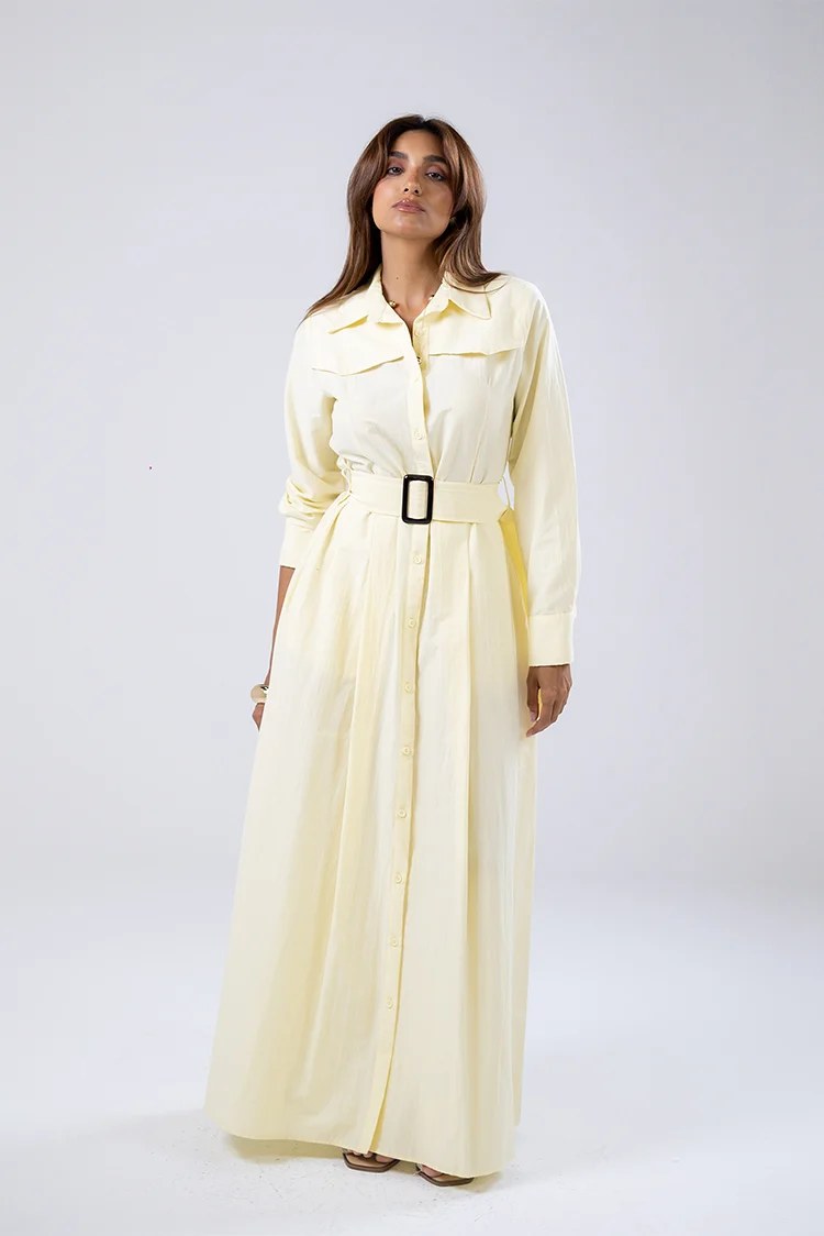 Belted Shirt Dress