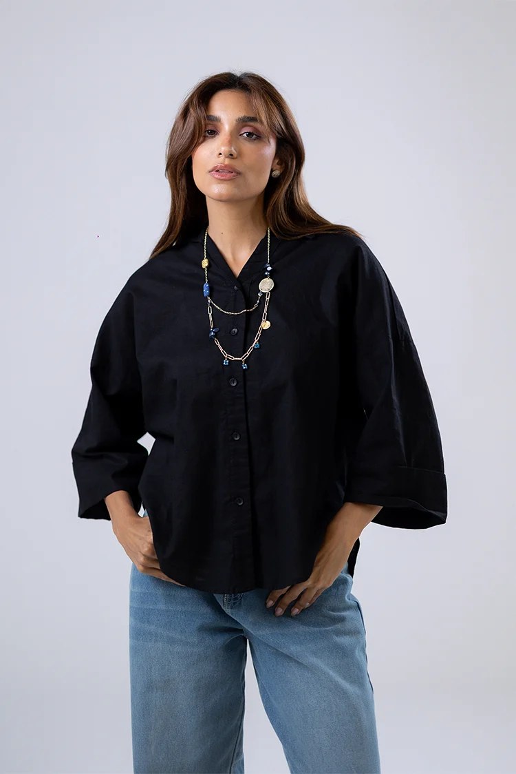 Coral Button-Up Shirt