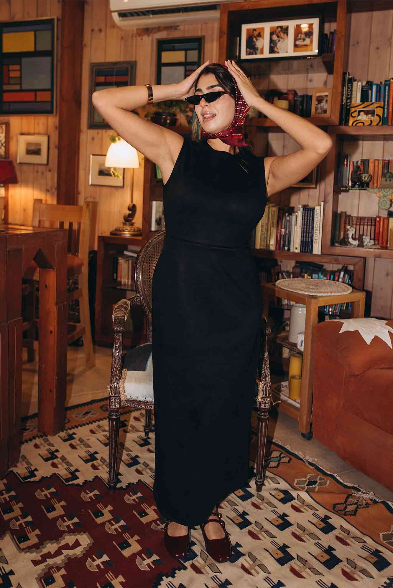 Plain Suede Dress