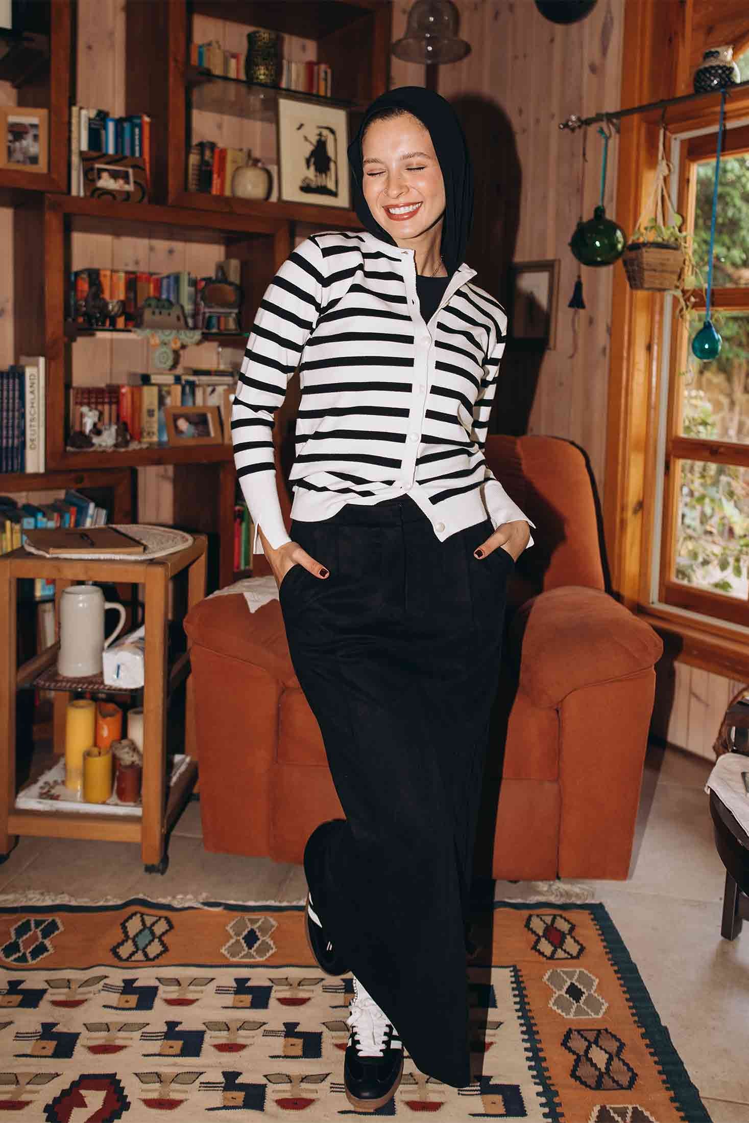 Striped Knit Top