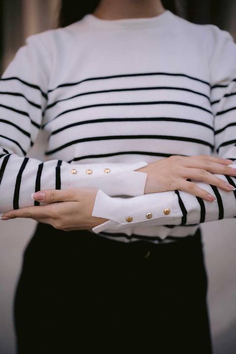 Striped Knit Top
