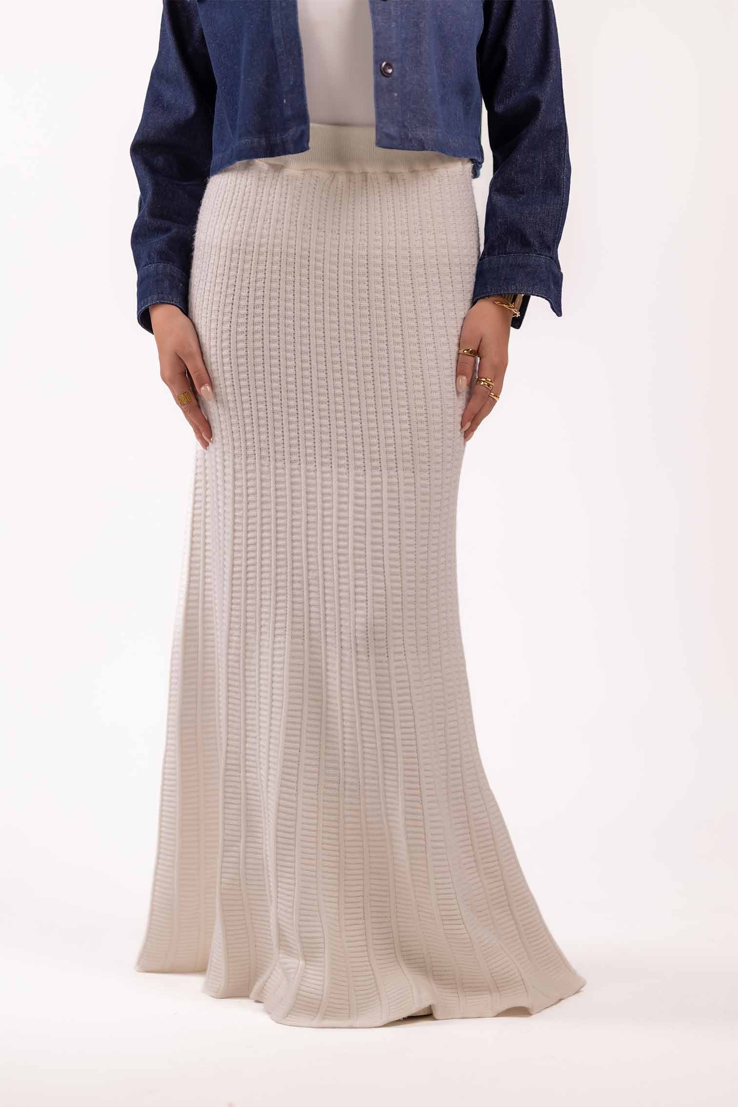 Plain  Knit Skirt