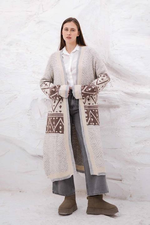 Printed Cardigan