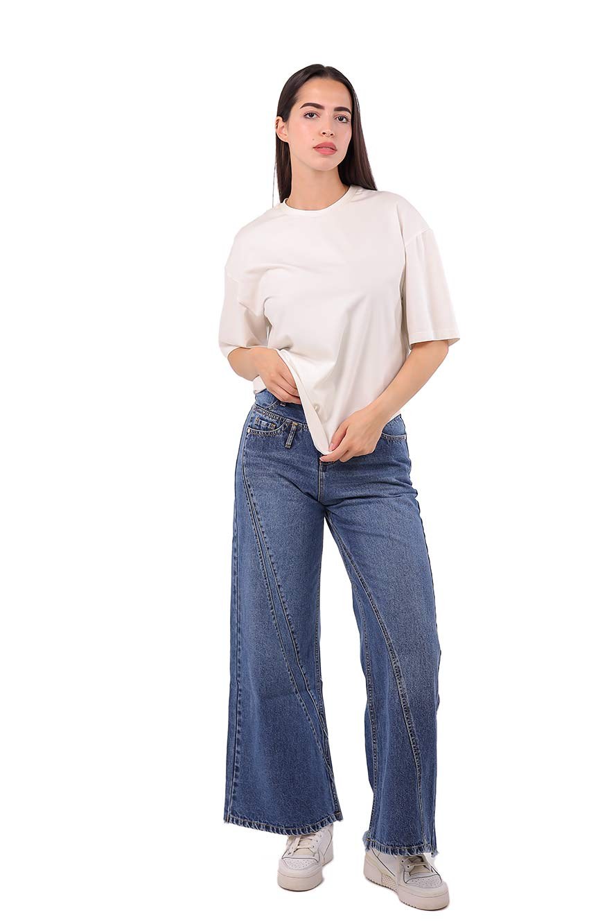 Wide Denim Pants