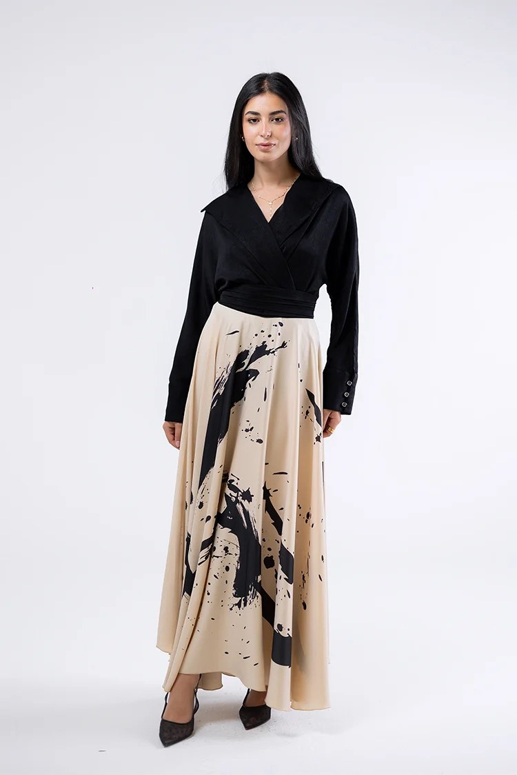 Wrapped Collar Blouse