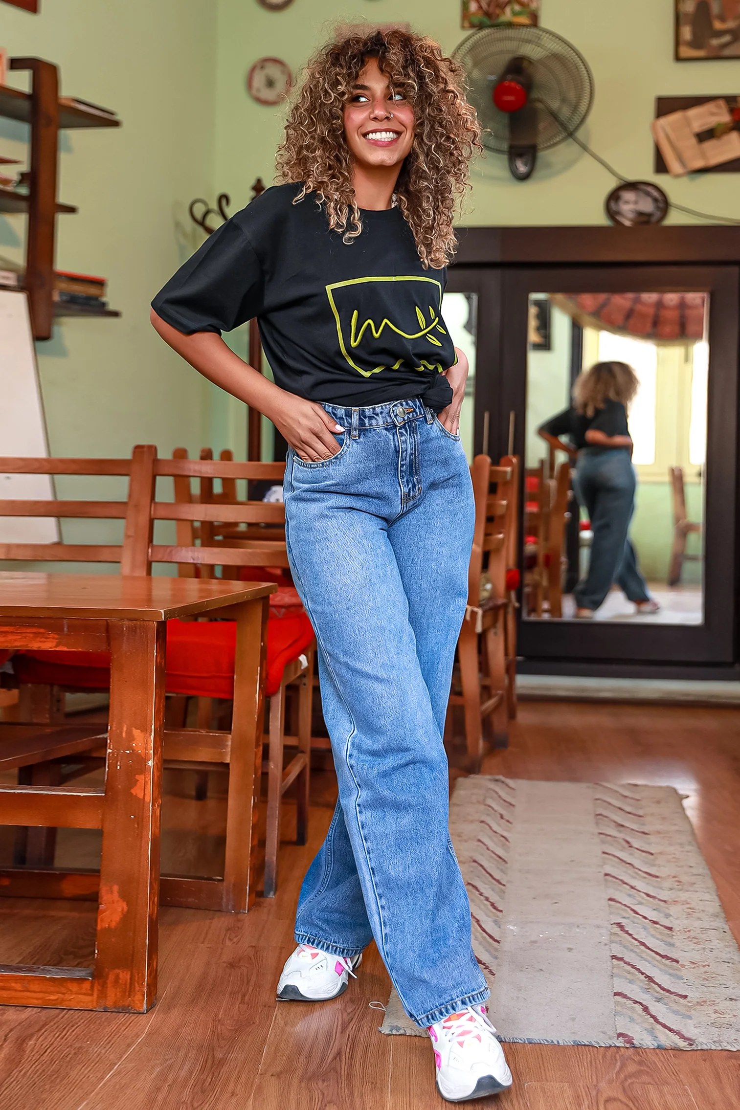 Straight Denim Pants