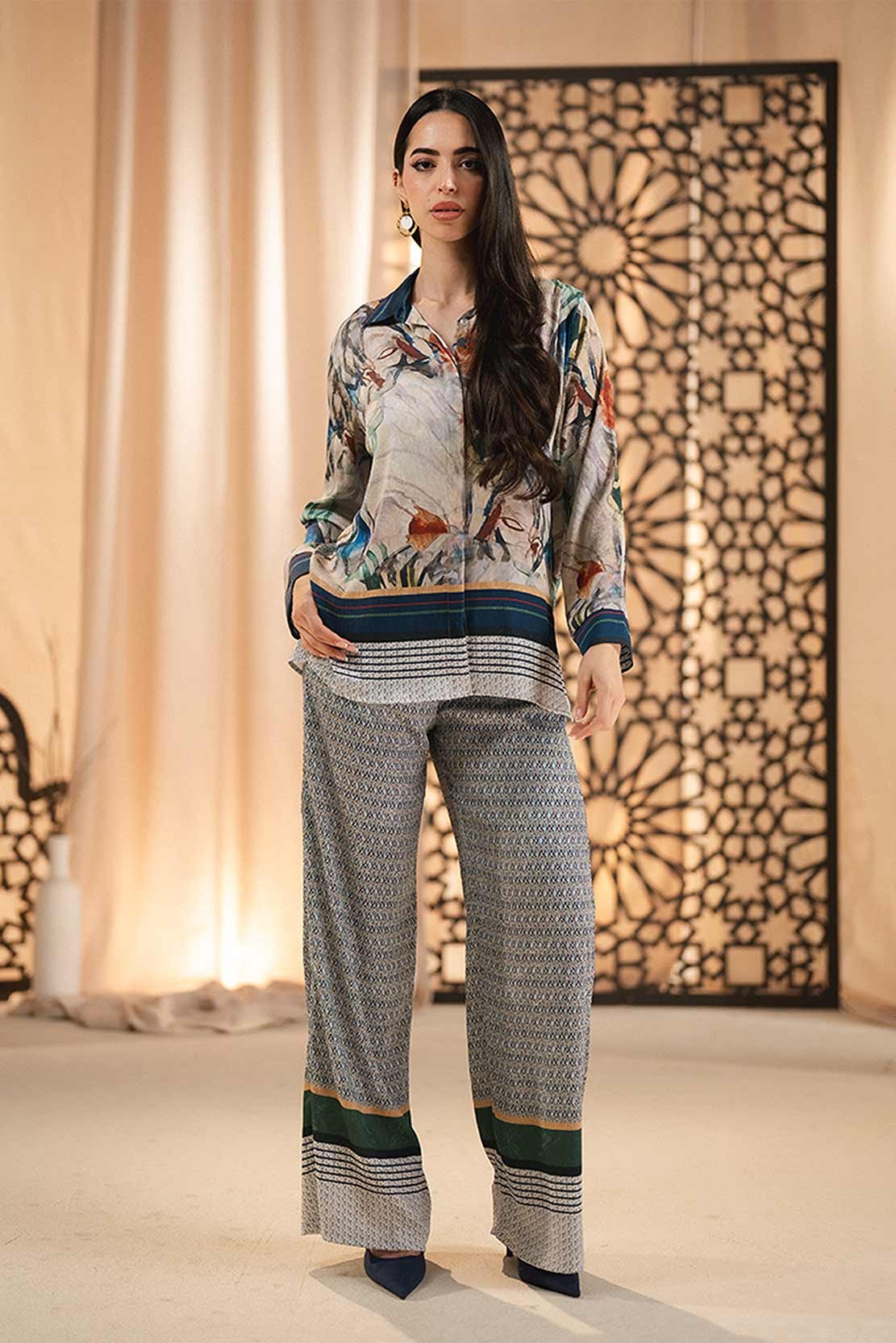 printed pants