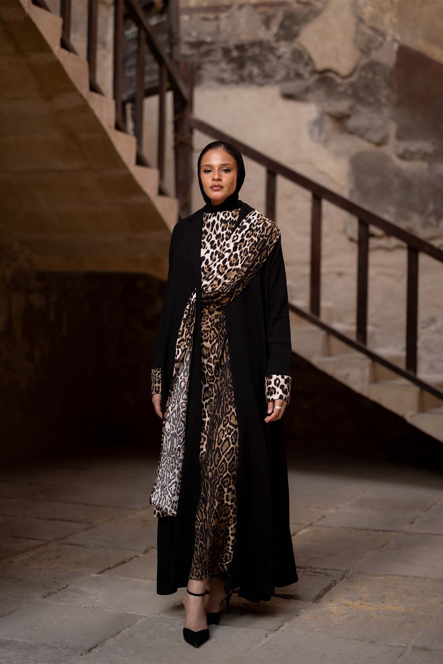 Leopard Abaya