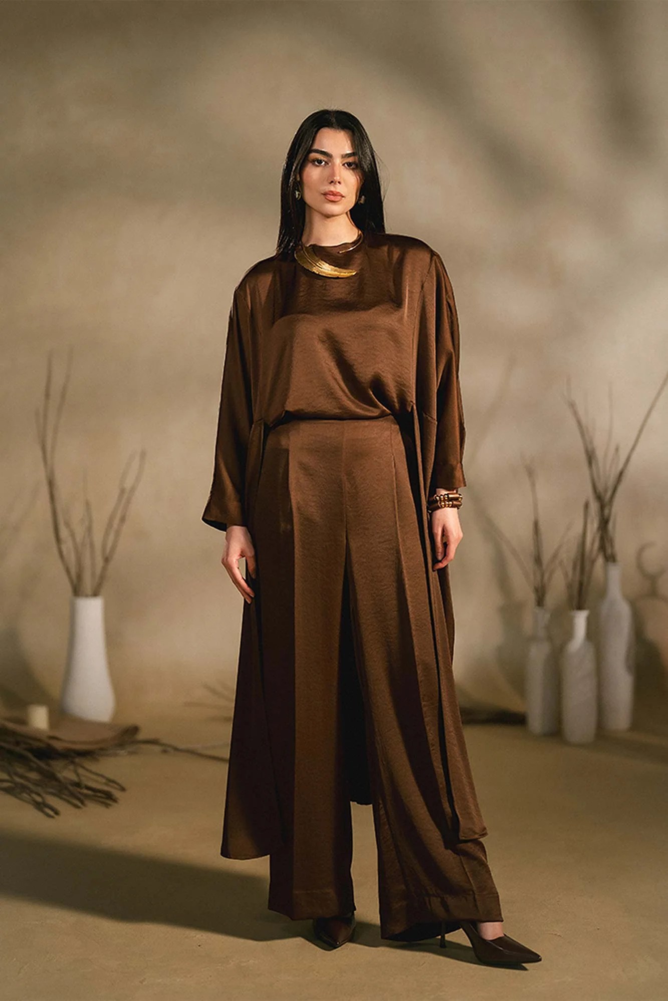 Satin Poncho