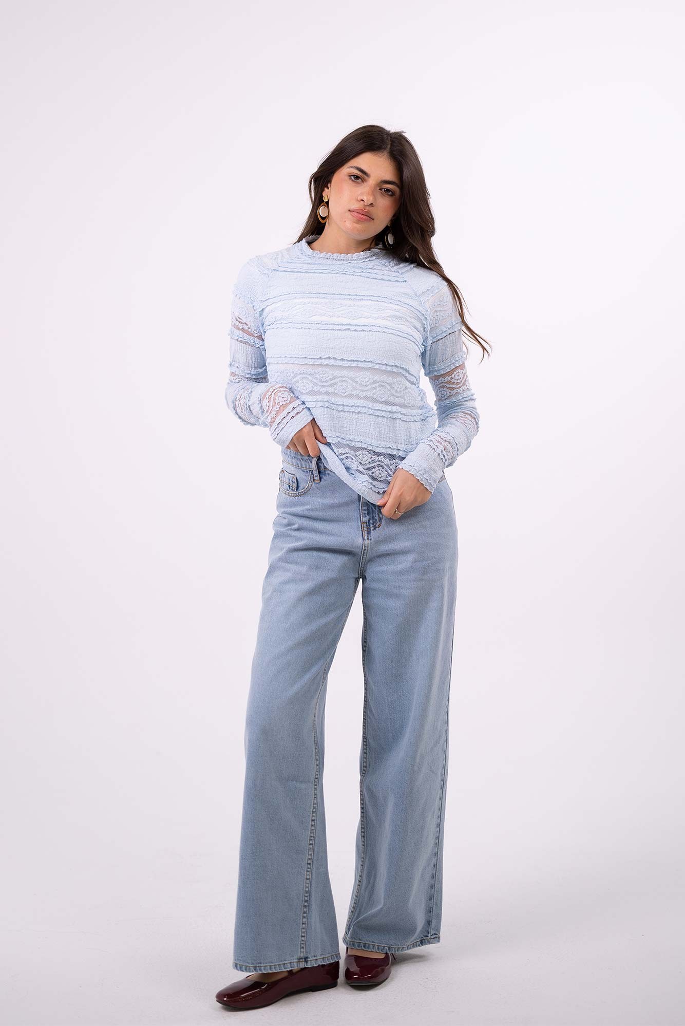 Straight Denim Pants