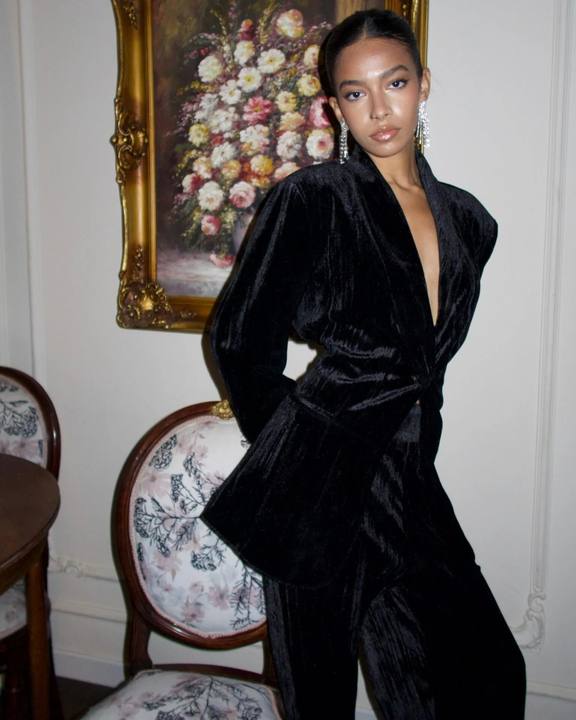 Midnight Velvet Blazer