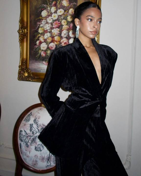 Midnight Velvet Blazer