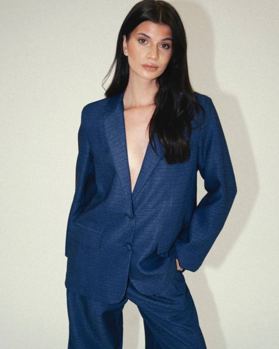 Oversized Blazer - Navy