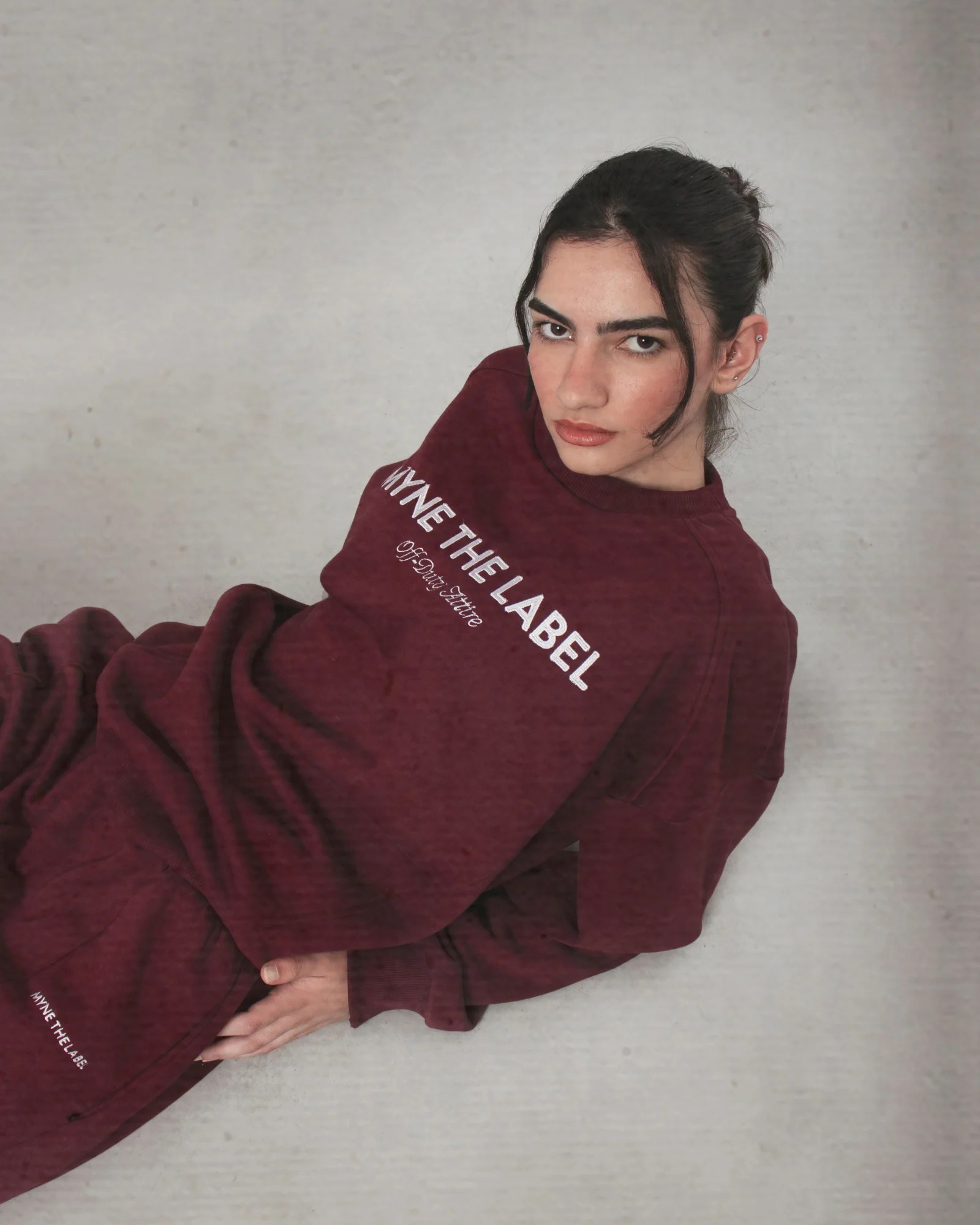 Oversized Cozy Crewneck - Plum (GENDERLESS)