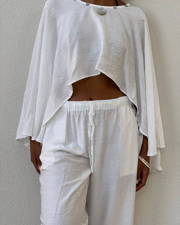 Sea Salt Linen Cape