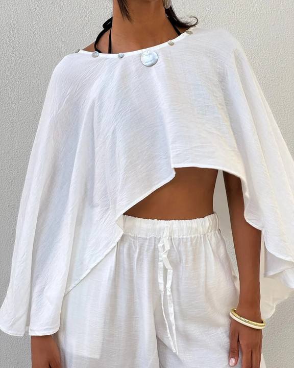 Sea Salt Linen Cape