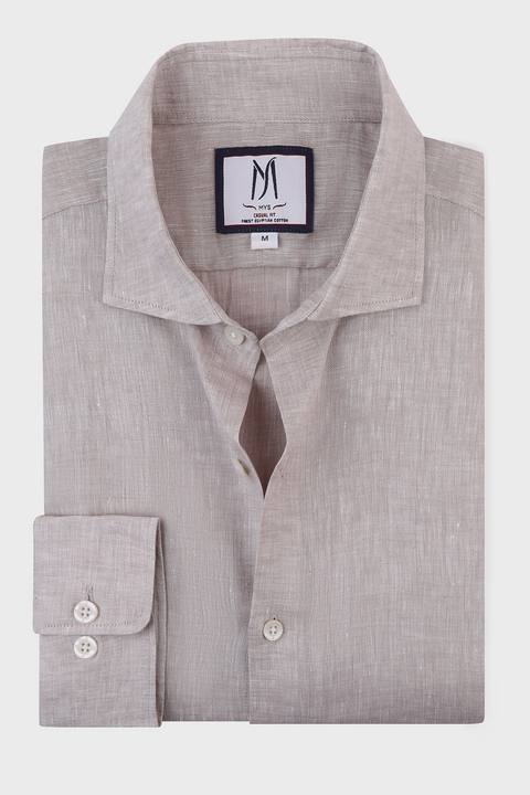 Pure Linen Cutaway Shirt