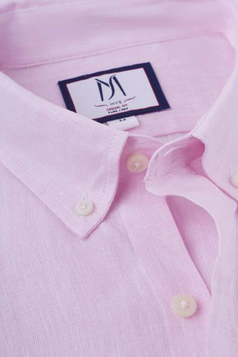 Pure Linen Button-Down Shirt