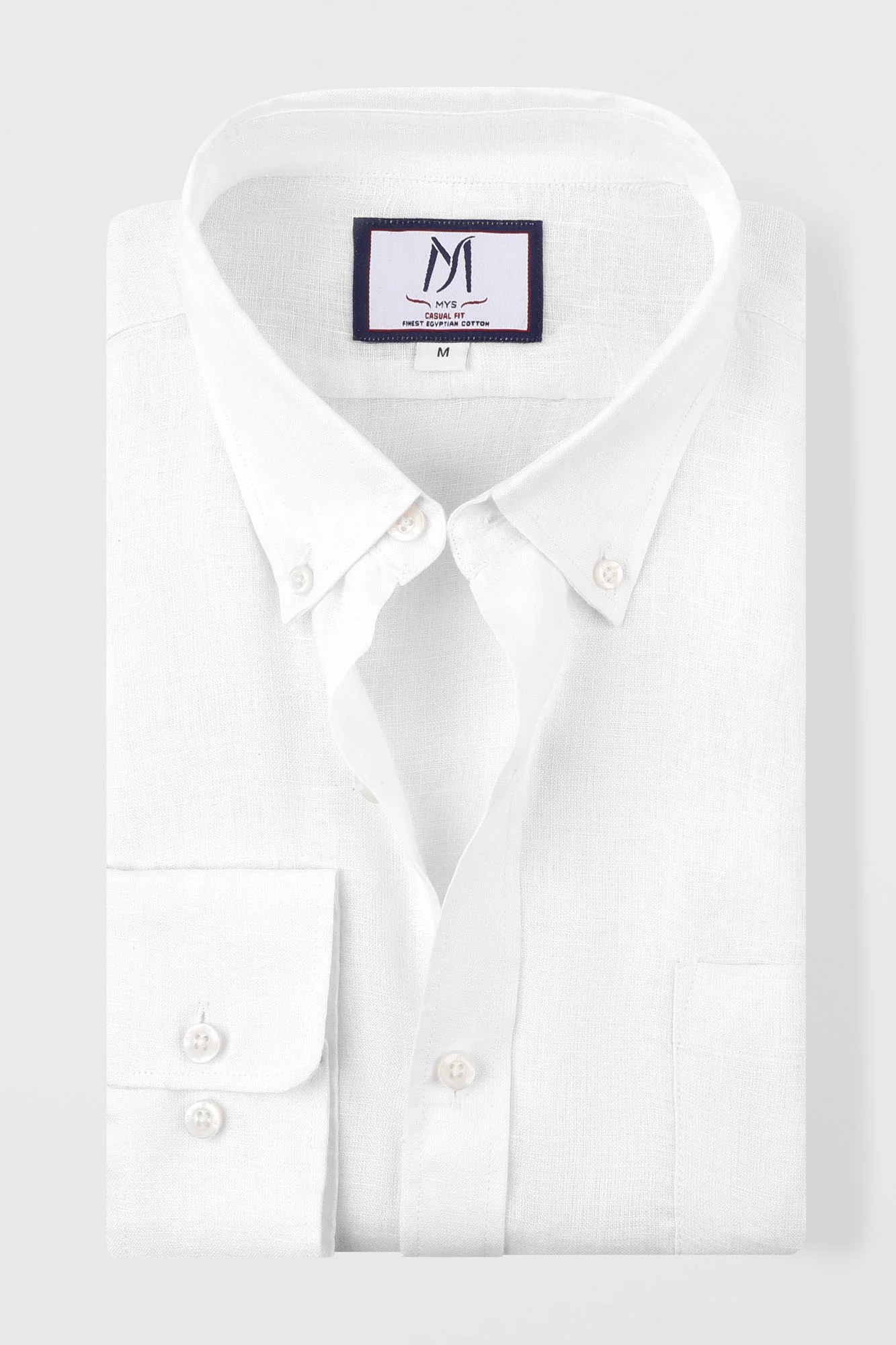 Pure Linen Button-Down Shirt