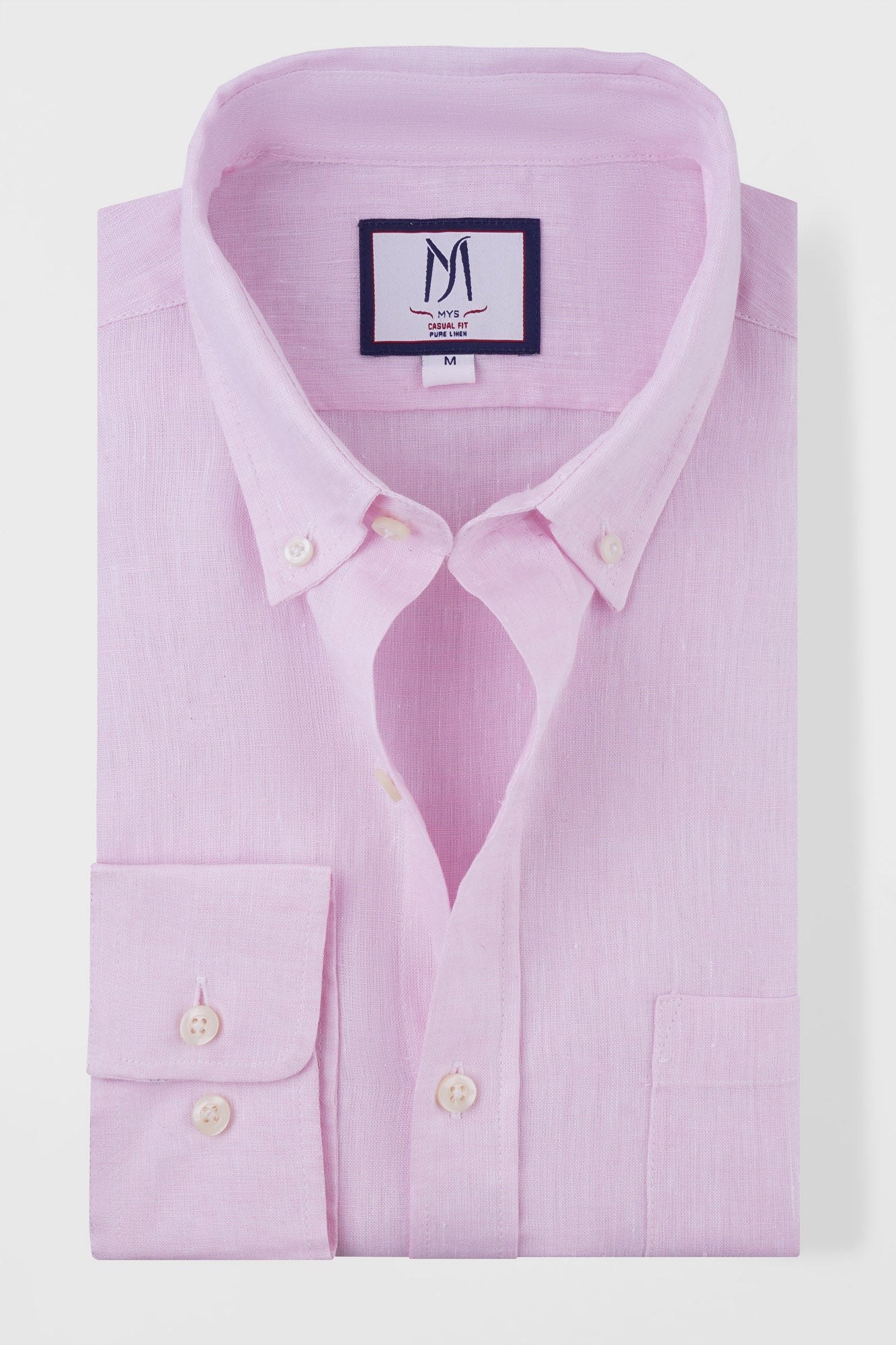Pure Linen Button-Down Shirt