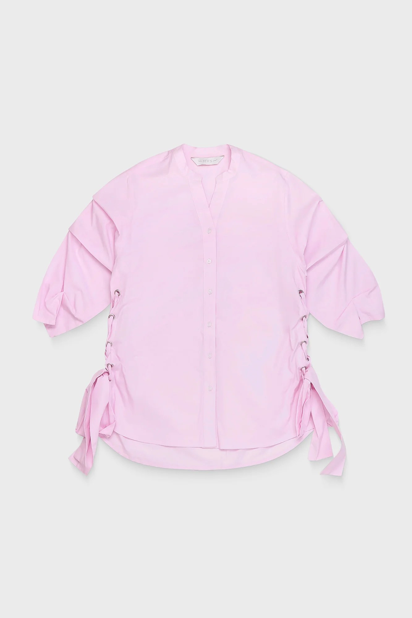 Lilac Side Tie Shirt