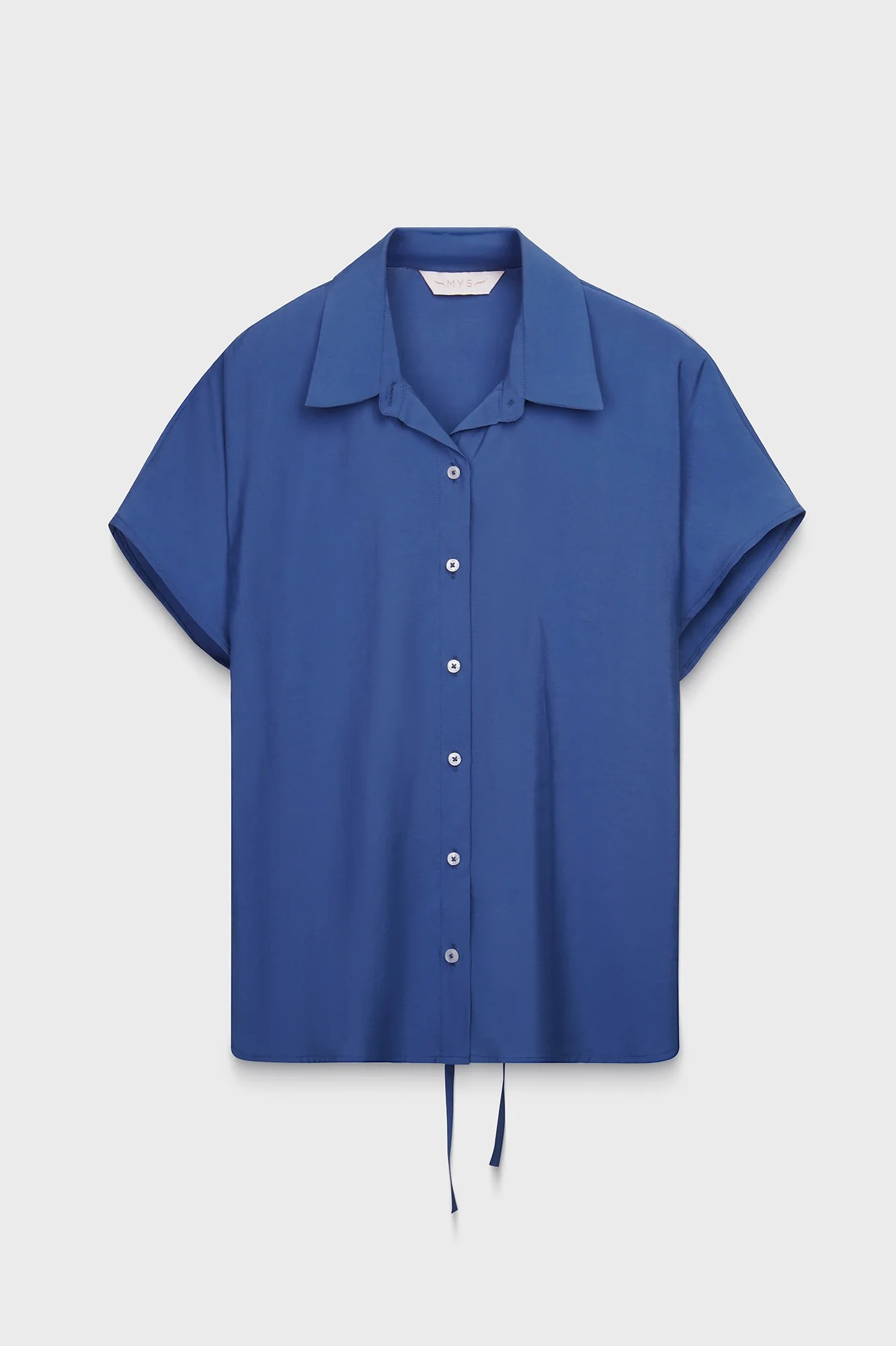 Blue Modal Sleeveless Shirt