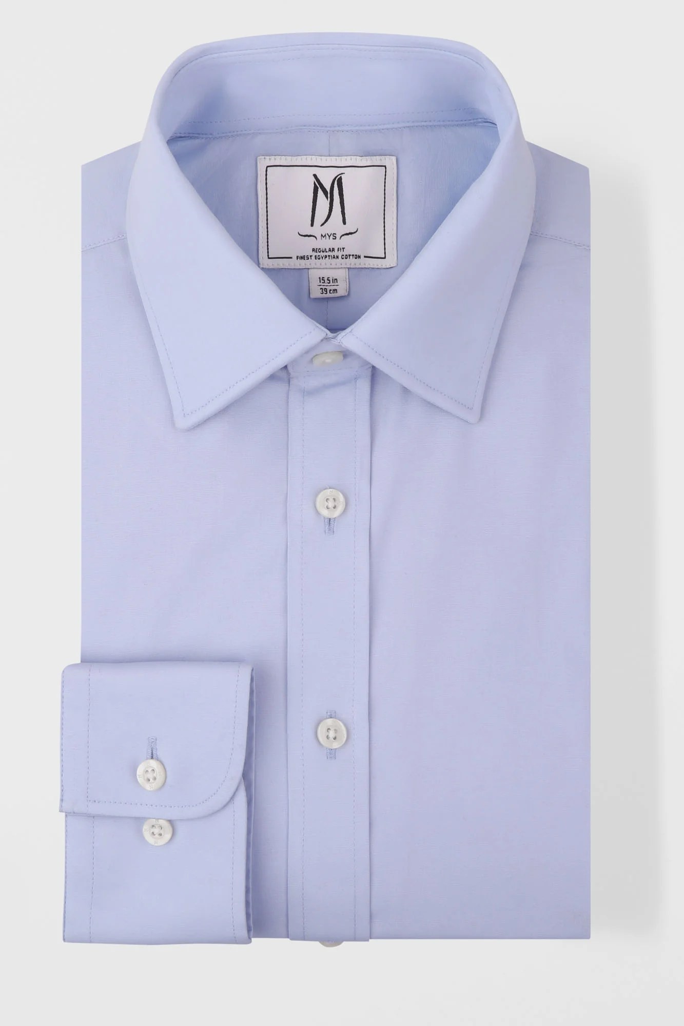 Light Blue Poplin Stretch Shirt - Regular Fit