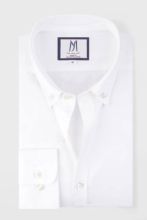 White Oxford Button-Down Shirt
