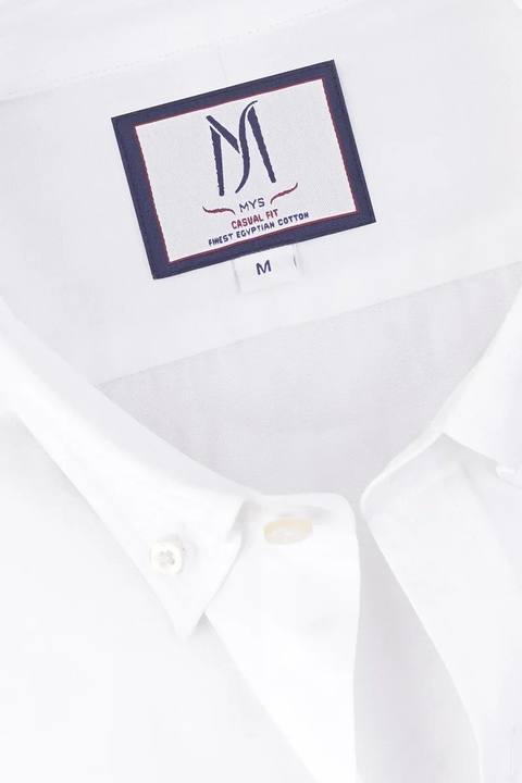 White Oxford Button-Down Shirt
