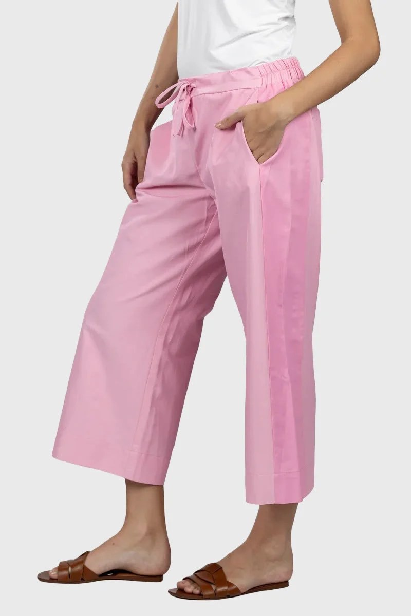 Pink Relaxed Drawstring Pants