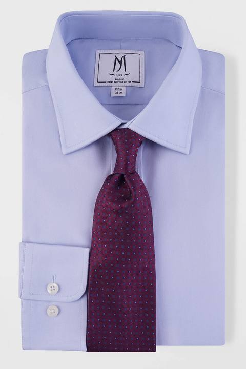 Light Blue Poplin Shirt - Slim Fit
