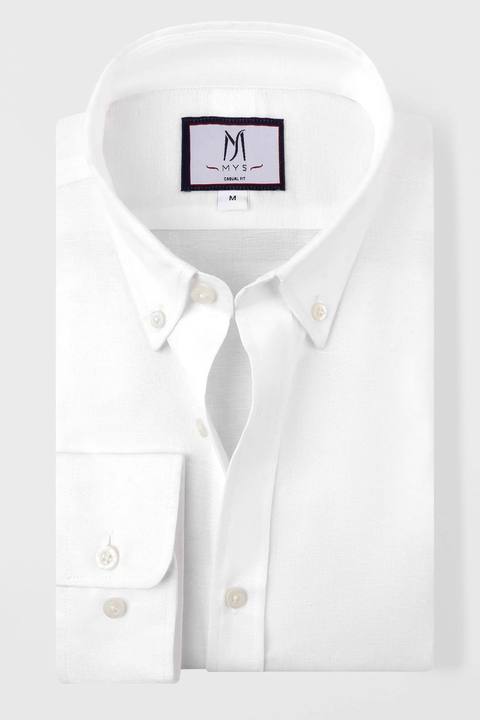 Linen Cotton Button-Down Shirt