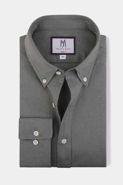 Linen Cotton Button-Down Shirt