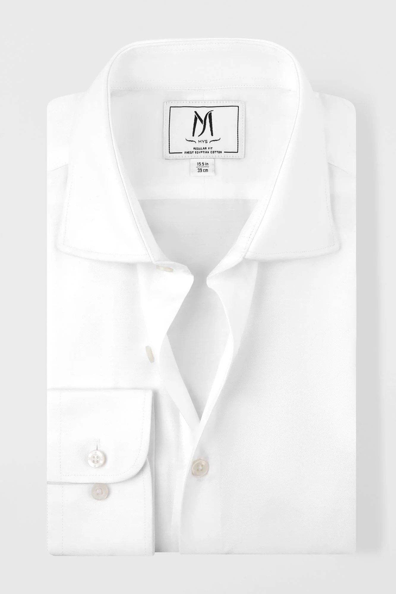 White Twill Tencel Shirt - Regular Fit