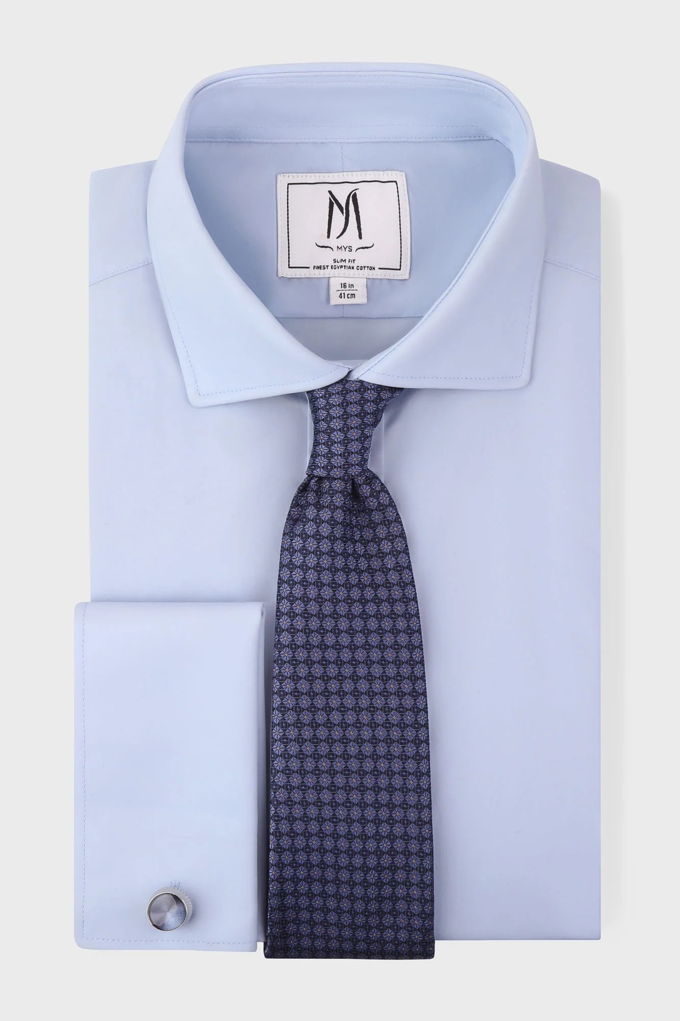 Poplin Double Cuff Shirt - Slim Fit
